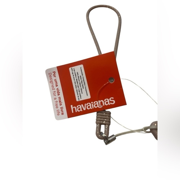 NWT HAVAIANAS MINI BAG GLITTER Shimmering Gold Wristlet - Picture 5 of 8